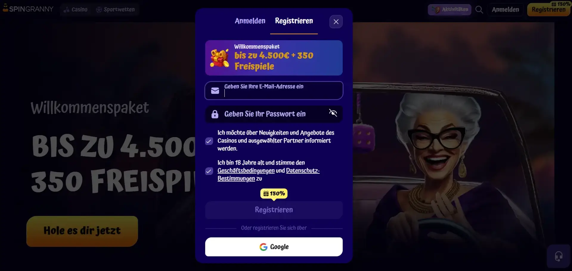 spingranny-casino-registration-banner